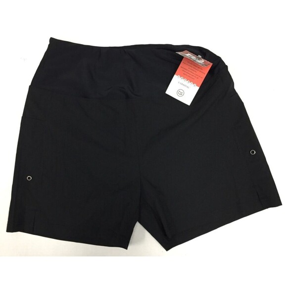 G Gradual Womens Workout Running Shorts Dri Fit Lightweight Shorts Black L 12/14 - Picture 1 of 4